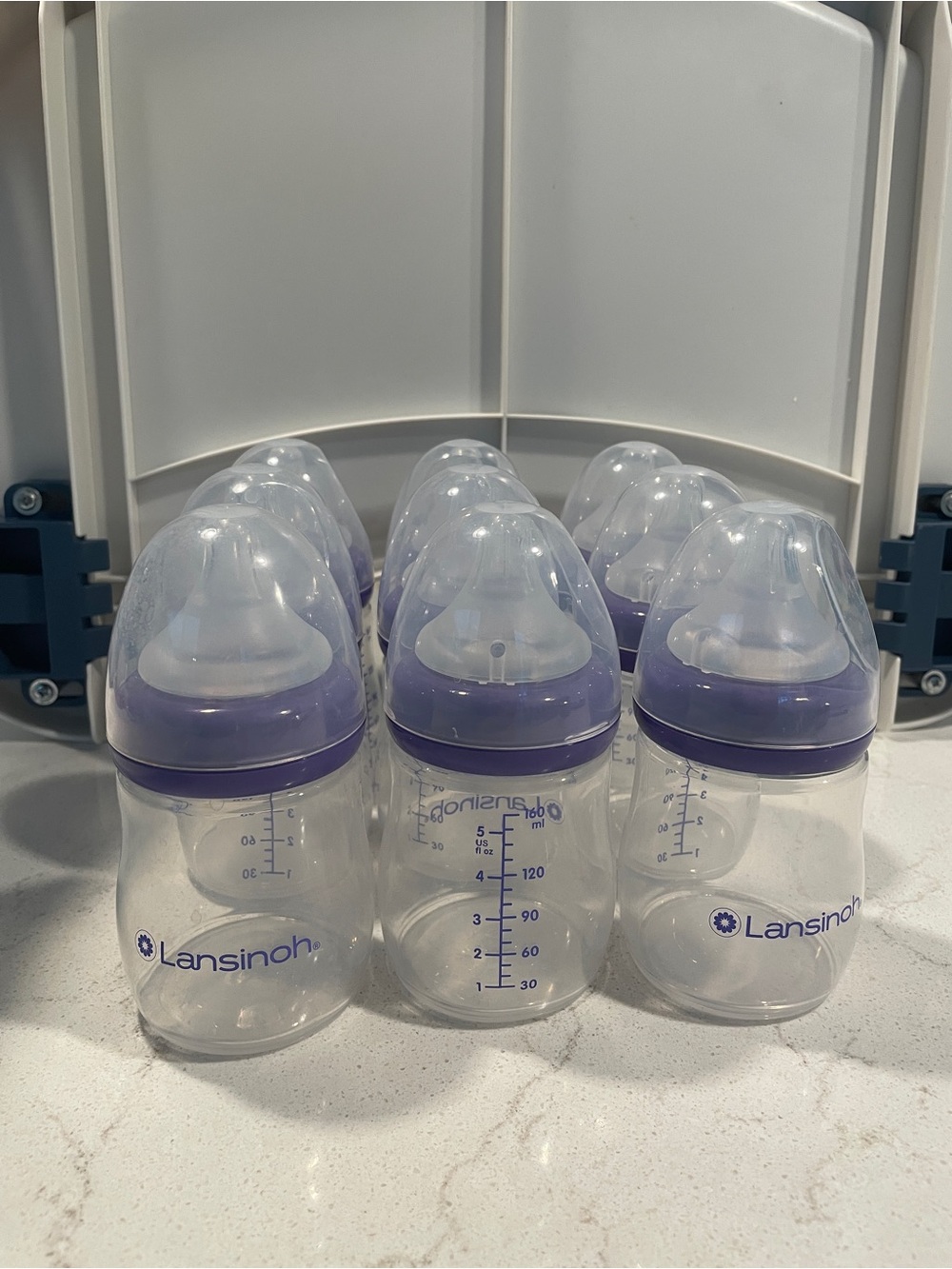 9pcs Lansinoh Baby Bottles Bundle